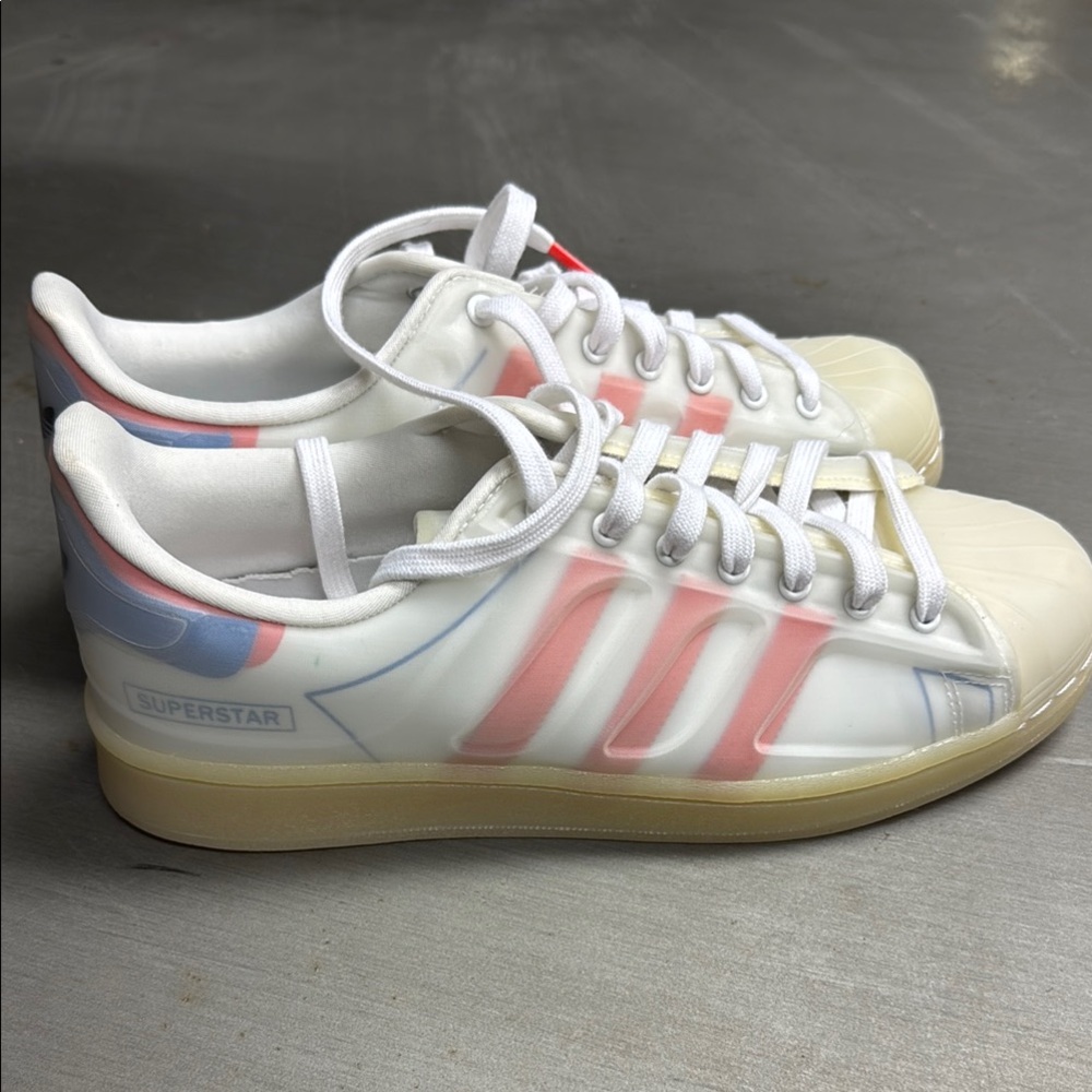 Adidas Superstar Sneakers - White and Pink